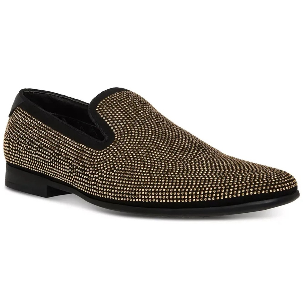 STEVE MADDEN Men's Memoryz Stud
Smoking Slipper BLACK/GOLD new in Box